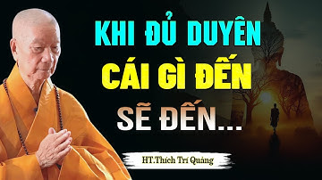Khi Đủ Duyên, Cái Gì Đến Rồi Sẽ Đến (NGHE RẤT THẤM) - HT. Thích Trí Quảng