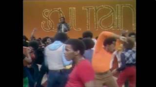 Curtis Mayfield on Soul Train performing Pusherman: Man in orange shirt laying it rough