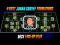 Top 4 Best Johan Cruyff Link-Up Play Formations In eFootball 2026 🔥 New Johan Cruyff Formation