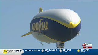 Goodyear Blimp arrives in Topeka for 100th anniversary celebration