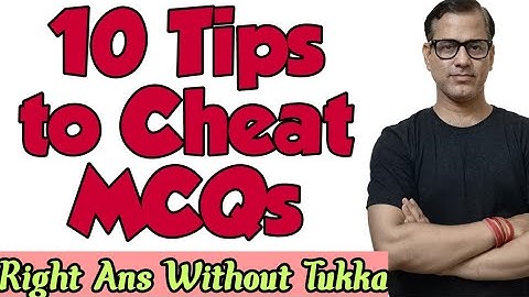 10 Tips to Cheat MCQ | Score full Marks in MCQ in Less than 1 minutes | @ Sir Tarun Rupani