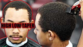 $300 ON THIS! HAIRCUT TUTORIAL: 360 WAVES HIGH LOW TAPER