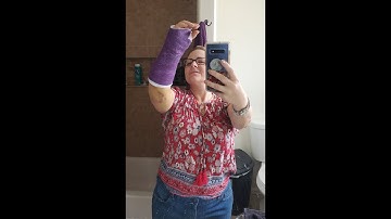 Bathing tips when you have a cast on a broken arm / wrist