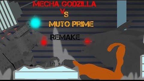 MechaGodzilla vs Muto Prime [REMAKE][Sticknode Animation]