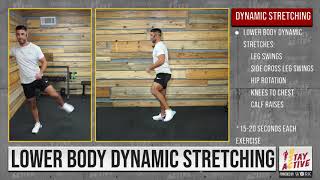 Lower Body Dynamic Stretching Usc Stay Active - Powered By Work