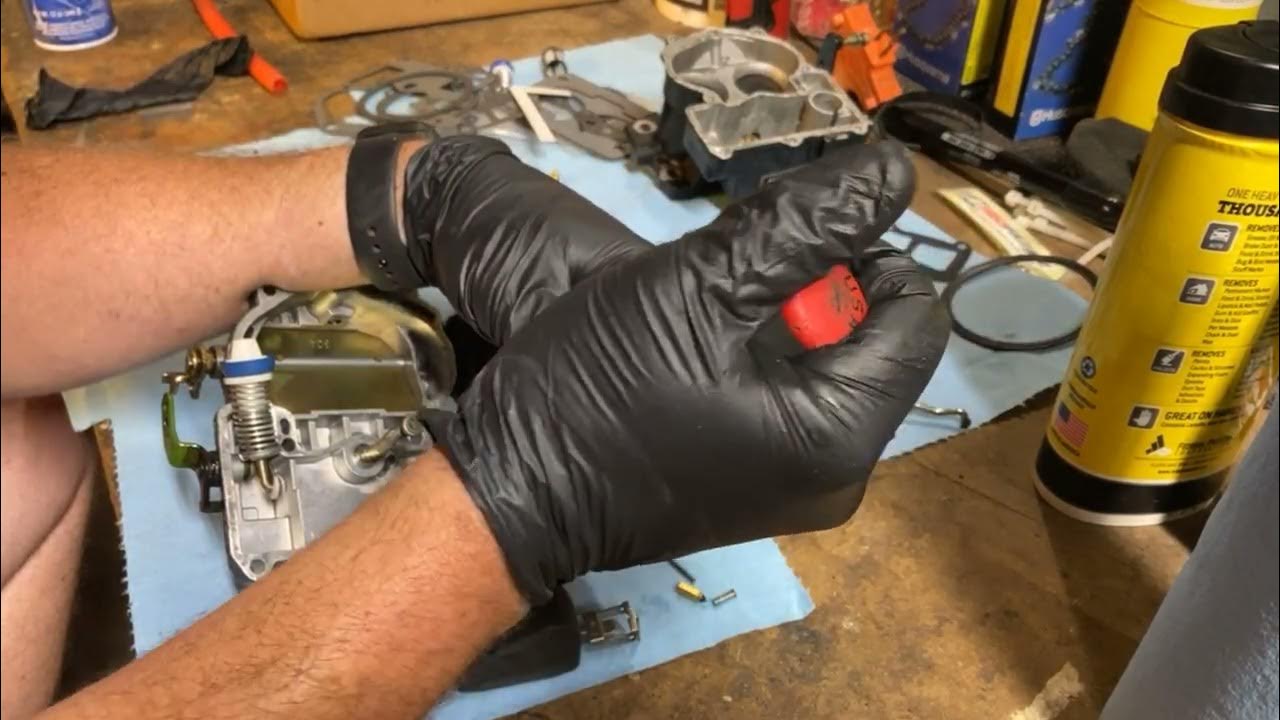 Mercruiser 3.0 liter carburetor rebuild - YouTube