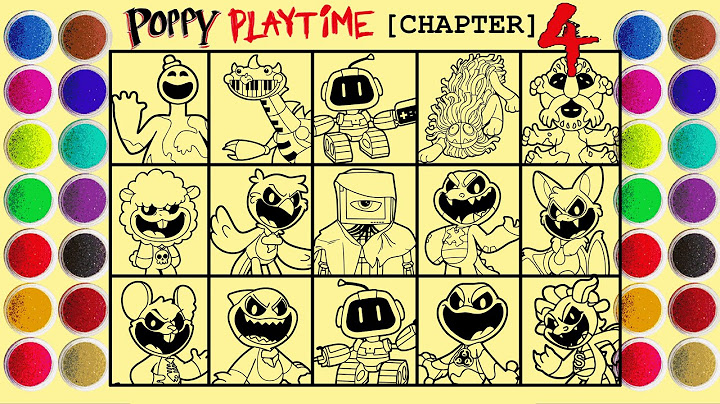 Dibujando todos los personajes nuevos de Poppy Playtime Capítulo 4 - Pintura con arena
