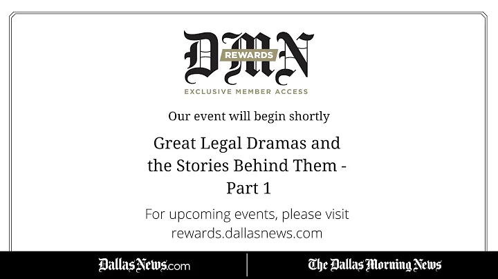 Great Legal Dramas and the Stories Behind Them Par...