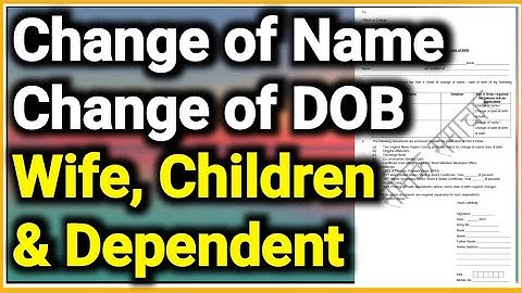 नाम और जन्म तिथि (Name & Date of Birth) कैसे सही कराएं? | How to correct name and DOB of dependents?