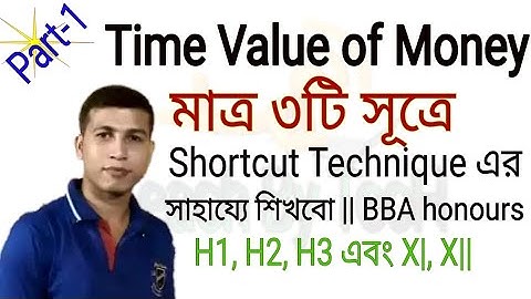 Time value of money for BBA || Finance Bangla tutorial part-1