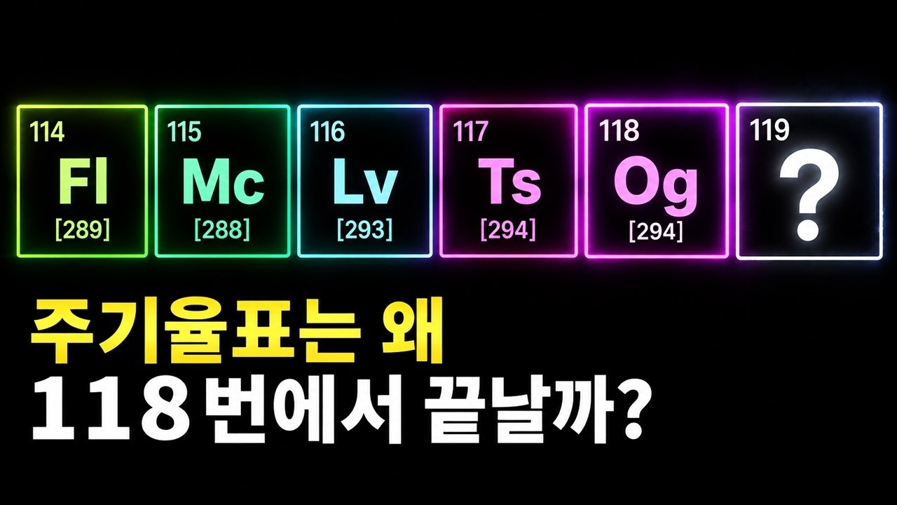 과학자들은 왜 아직 119번 원소를 만들지 못했을까?