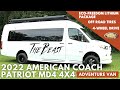 "The BEAST" 2022 American Coach Patriot MD4 4-Wheel Drive Adventure Van | Eco-Freedom Lithium System