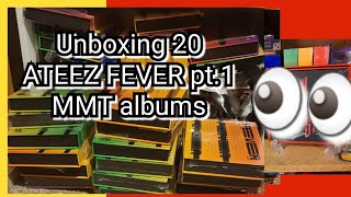 🌟 Unboxing 20 MMT Ateez Zero:FEVER part.1   a little surprise 👀 and missing photocards 🙃