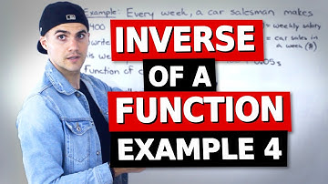 MCR3U (Grade 11 Functions) - Inverse of a Function Example 4