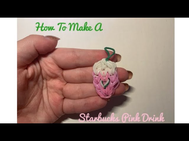 How to make Strawberry rubber band without loom 