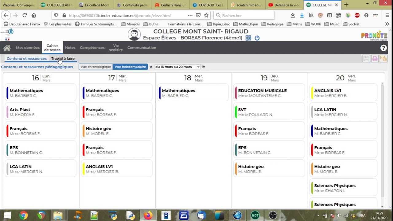 Tuto 1  4min pour Pronote  YouTube