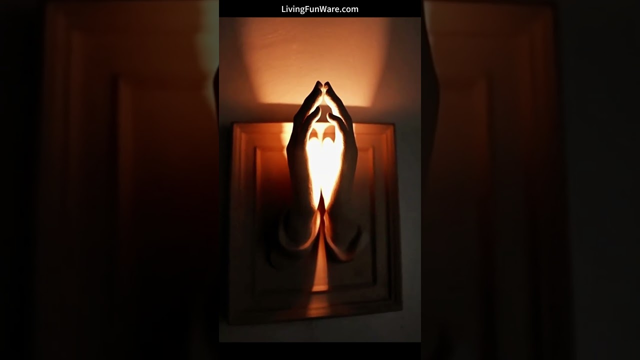 Оригинальный ручной ароматический подсвечник "Молитвенные руки" от Jellypaint