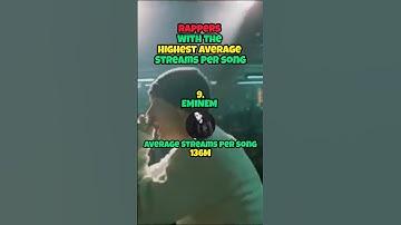 Rappers With Highest Average Streams Per Song On spotify