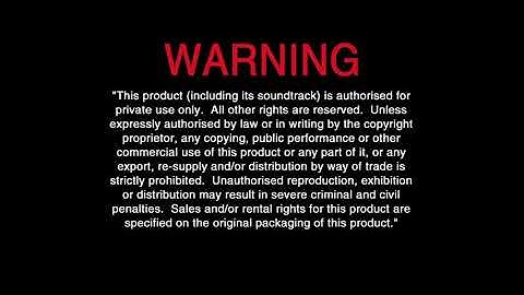 Warning Screen/Views Expressed Screen (2009)