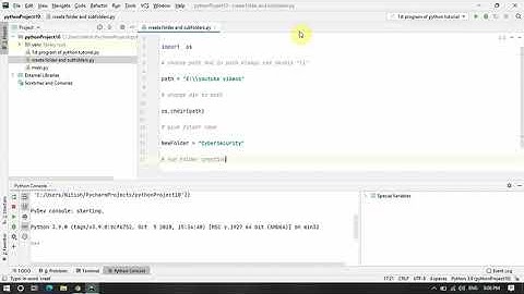 create folder and subfolders through Python.