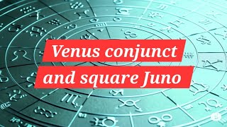 Venus conjunct and square Juno [synastry] @Synastryvenus