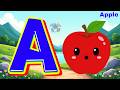 A for Apple 🍎 | Alphabet Dancing Cherries 🍒 | Fun Song for Toddlers | Mini Shark 🦈
