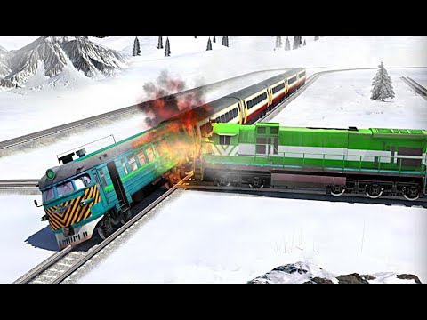 Euro Train Racing Free - Level 9 Fail Because Crash - YouTube