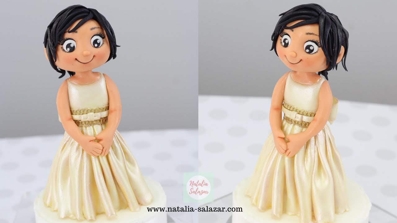 💖 Modelado de NIÑA en pasta de Azúcar| Natalia Salazar