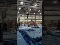 Layout 1/2 in 1/2 out dismount from Keeley Kohler- Region 5 Training Camp #gymnasticsvideos