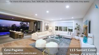 Priced at $2,599,000 - 113 Sunset Cove, Irvine, CA 92602