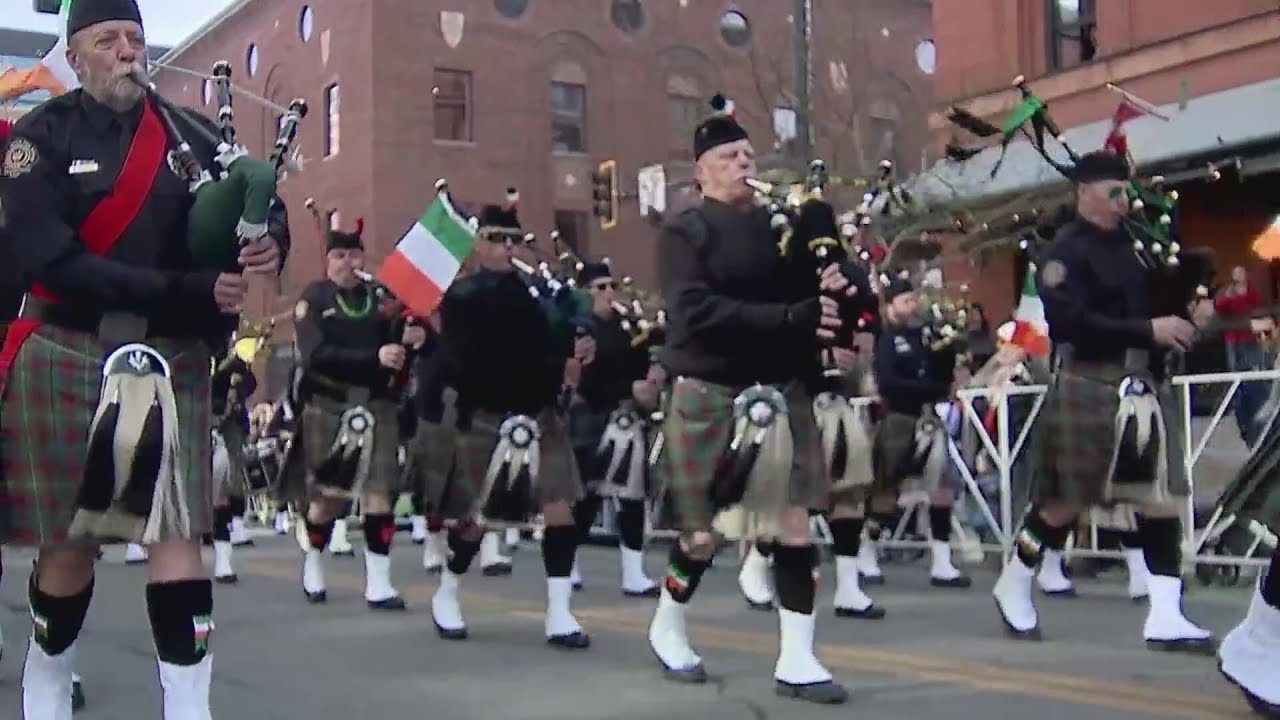 Residents flock to downtown for St. Patrick's Day parade - YouTube