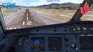 MSFS | Fenix A320 | EIS1 CRT MOD! | Crosswind landing Bilbao