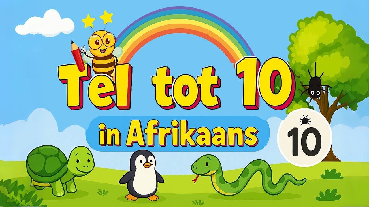 Tel tot 10 in Afrikaans | Count to 10 in Afrikaans