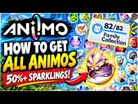 How to Get ALL Aniimos to COMPLETE the ANIILOG! ~50% MORE SPARKLINGS BADGE!~
