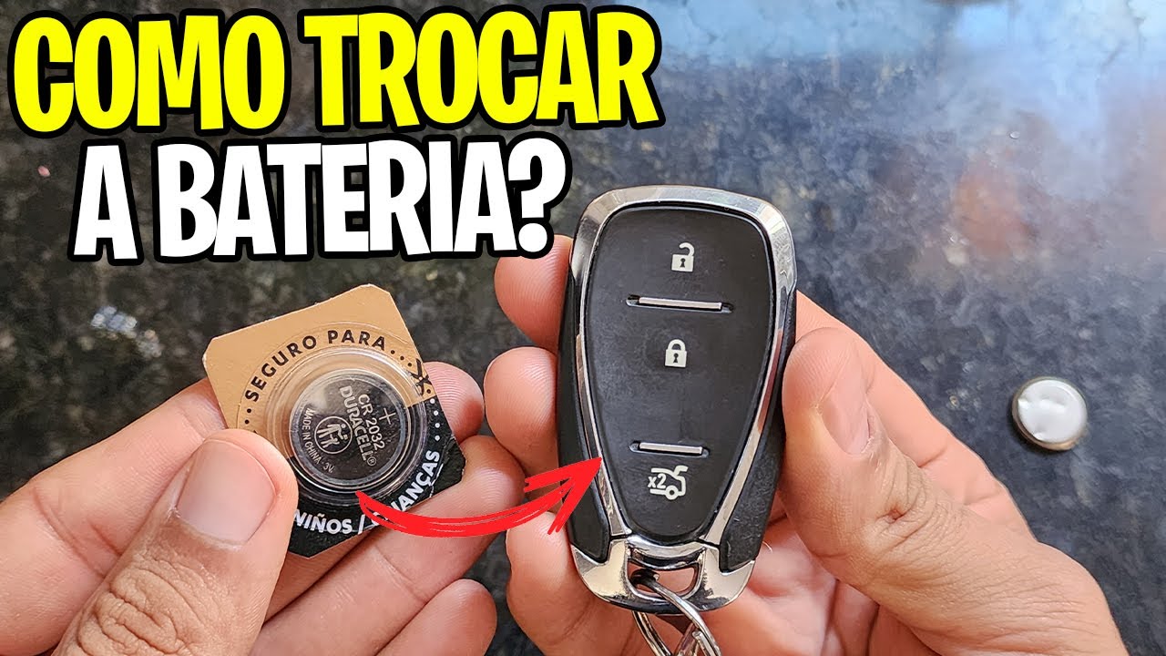 COMO TROCAR BATERIA DA CHAVE DO ONIX - YouTube