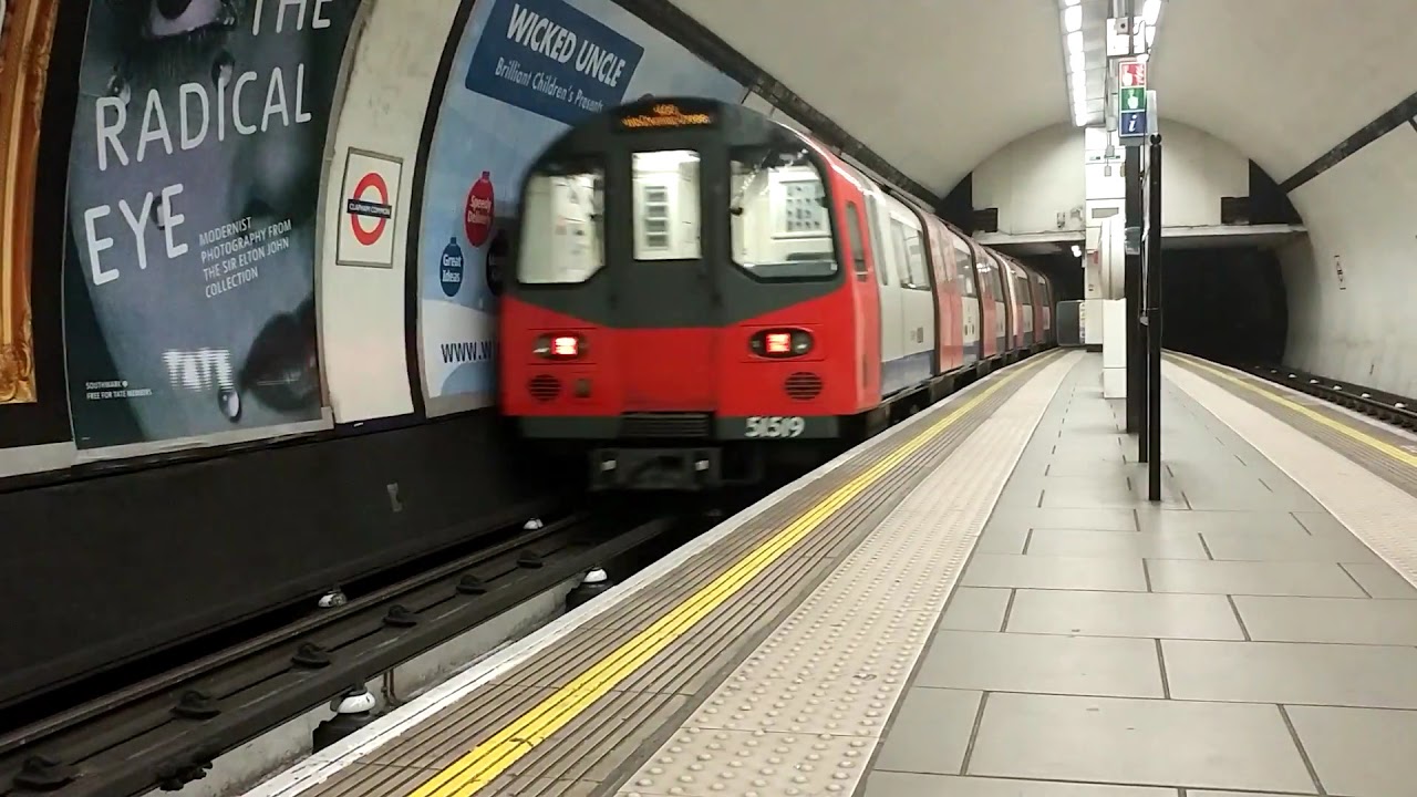 London Underground Northern Line train not in service at Clapham Common