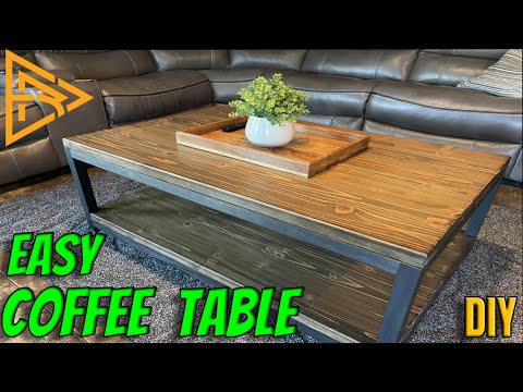 HOW TO MAKE A SIMPLE AND EASY RUSTIC COFFEE TABLE | The Easiest Coffee ...