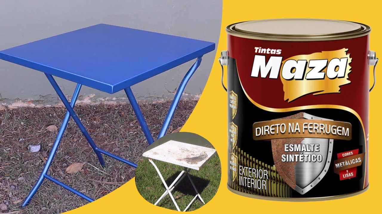 MESA DE FERRO - APLICAÇÃO DIRETO NA FERRUGEM
