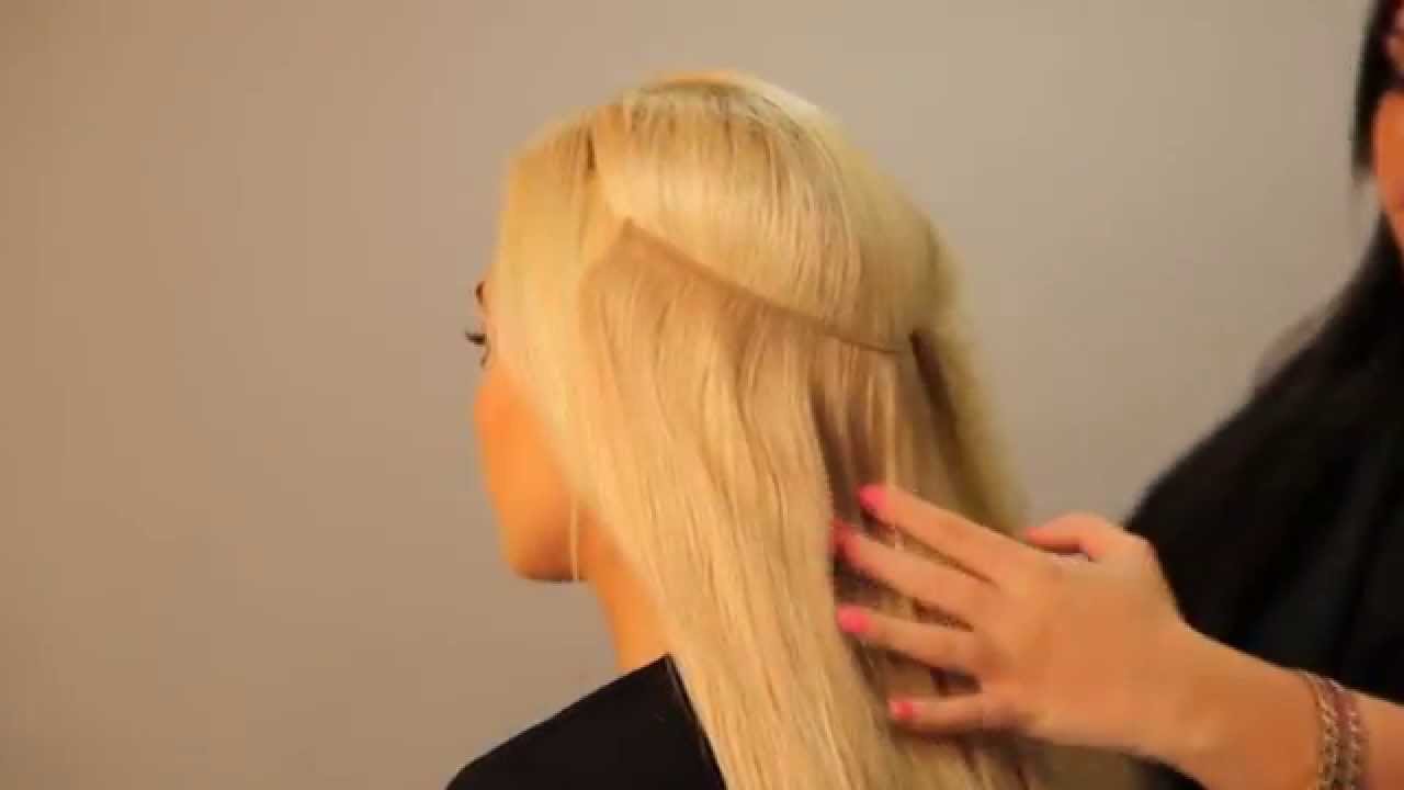 hair extensions no clip with band