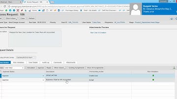 User access request approval New