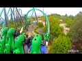Stand-Up Roller Coaster - The Riddler's Revenge (HD POV) - Six Flags Magic Mountain