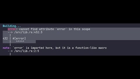 #[error_code]error: cannot find attribute `error` in this scope