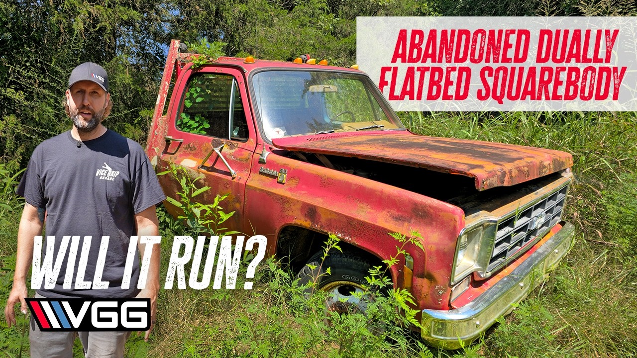 NEGLECTED Dually Flatbed Square body!  Will It RUN AND DRIVE after 21 YEARS?
