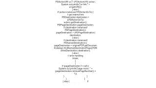 How to extract hyperlink information PDFBox