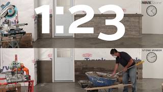 NovikStone vs StoneVeneer - See how easy and FAST it is to install NovikStone!