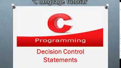 Decision control statement in C Programming-Part I  | Pooja