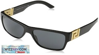Versace Men's VE4296 Sunglasses Black Gray 59mm 8053672411348| eBay Review