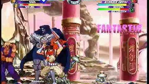 MvC2 Online (360): Brett (Cha/Ken/Sak) vs TeezyBoi (Strid/Sent/Doom) 27 .:1.29.10:.