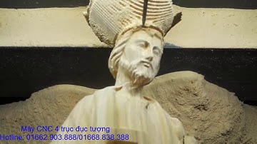 Máy cnc 4 trục đục tượng công giáo tại lâm đồng-01662.903.888