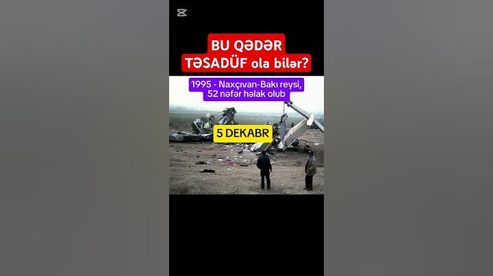 Təyyarə qəzası ilə bağlı şok sirr -Yenə bu tarix